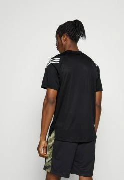 Adidas Performance TEE - Print T-shirt - Black/white -adidas Performance Shop cd7e88d7cbe84955ae5614ebbdf7647f