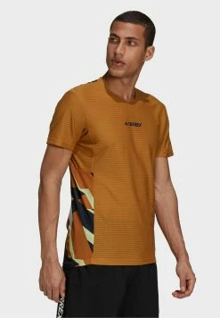 Adidas Performance TERREX PARLEY AGRAVIC - Print T-shirt - Brown -adidas Performance Shop ce780941679d4a43a8779bf145e072d1