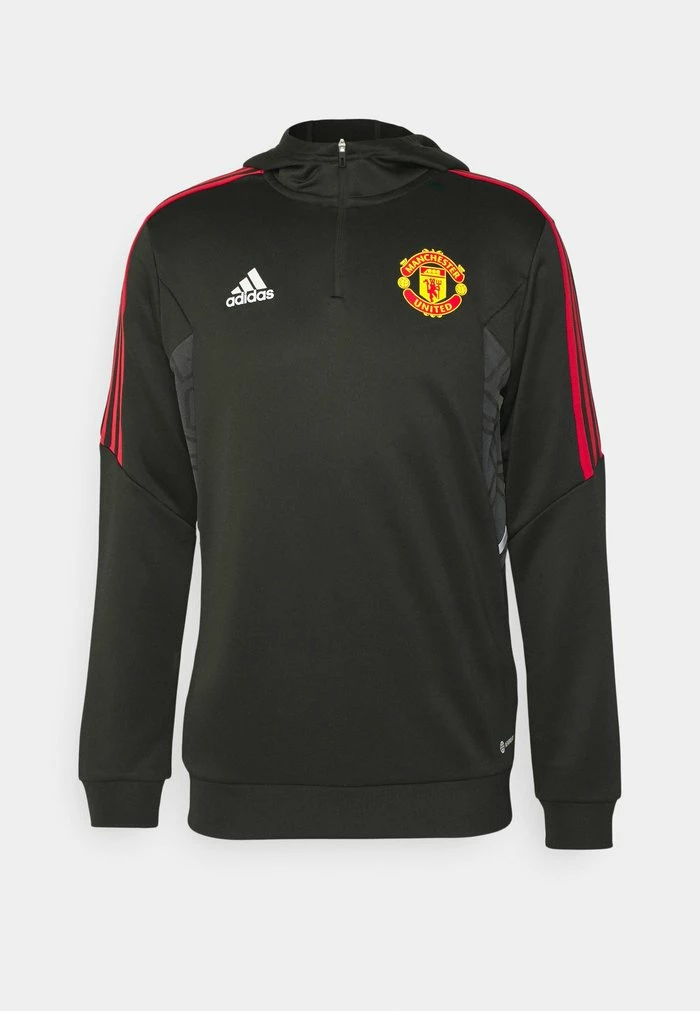 Adidas Performance MANCHESTER UNITED TRACK HOODY - Zip-up Sweatshirt - Black 6 Adidas Performance MANCHESTER UNITED TRACK HOODY - Zip-up Sweatshirt - Black - Image 4
