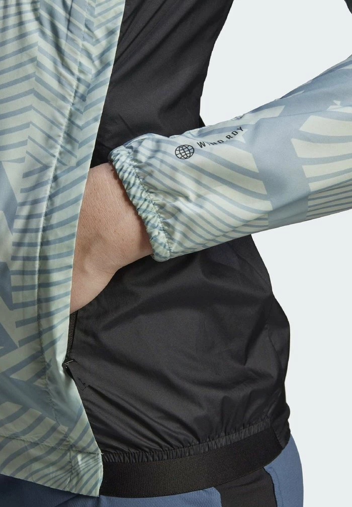 Adidas Performance TRAIL WIND - Windbreaker - Linen Green Magic Grey 8 Adidas Performance TRAIL WIND - Windbreaker - Linen Green Magic Grey - Image 6