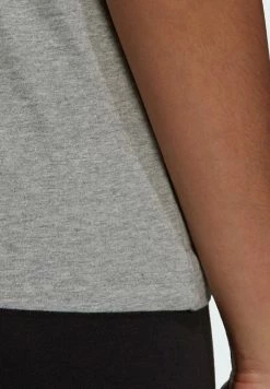 Adidas Performance LOUNGEWEAR ESSENTIALS LOGO - Print T-shirt - Grey -adidas Performance Shop cfa935cf74e844b1885ffc7d4189f909