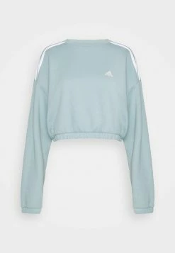 Adidas Performance CROP CREW - Sweatshirt - Magic Grey -adidas Performance Shop cff9e0b42e354653a93e78e2a3073ad1
