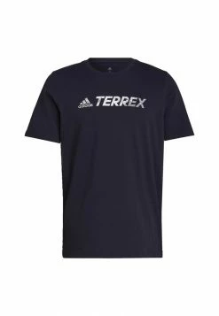 Adidas Performance TX LOGO - Print T-shirt - Blue -adidas Performance Shop d0481633dc9e4cdbb3d72ea51e246c57