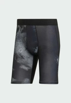 Adidas Performance TECHFIT PRINTED - Shorts - Black/grey -adidas Performance Shop d0d5576c7c3e4407989f9d4a1dcbfe71