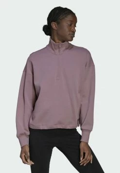 Adidas Performance FUTURE ICONS QUARTER ZIP - Sweatshirt - Purple