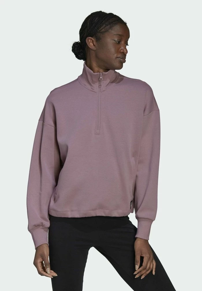 Adidas Performance FUTURE ICONS QUARTER ZIP - Sweatshirt - Purple 3 Adidas Performance FUTURE ICONS QUARTER ZIP - Sweatshirt - Purple