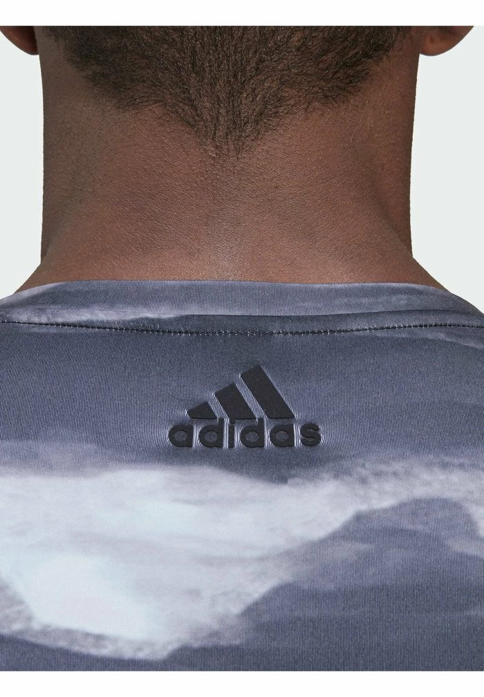 Adidas Performance YOGA ALL OVERSIZE PRINTLONG SLEEVE - Long Sleeved Top - Blue 7 Adidas Performance YOGA ALL OVERSIZE PRINTLONG SLEEVE - Long Sleeved Top - Blue - Image 5