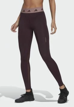 Adidas Performance Leggings - Trousers - Shadow Maroon Purple