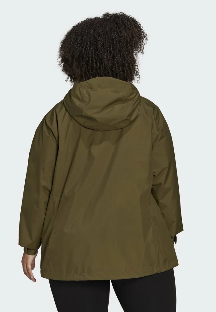 Adidas Performance W MT RR JKT PLU - Hardshell Jacket - Focus Olive 4 Adidas Performance W MT RR JKT PLU - Hardshell Jacket - Focus Olive - Image 2