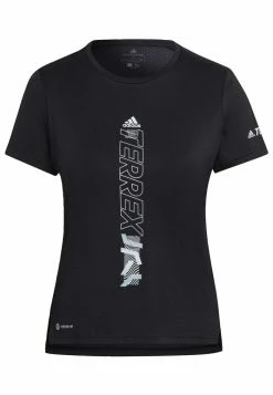 Adidas Performance AGRAVIC - Sports T-shirt - Black -adidas Performance Shop d3b8982de4a74218bc2b6ea4df57bc43