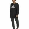 Adidas Performance W FI BOS CREW - Sweatshirt - Black -adidas Performance Shop d3b9014d864147ceab5b62562289ca37