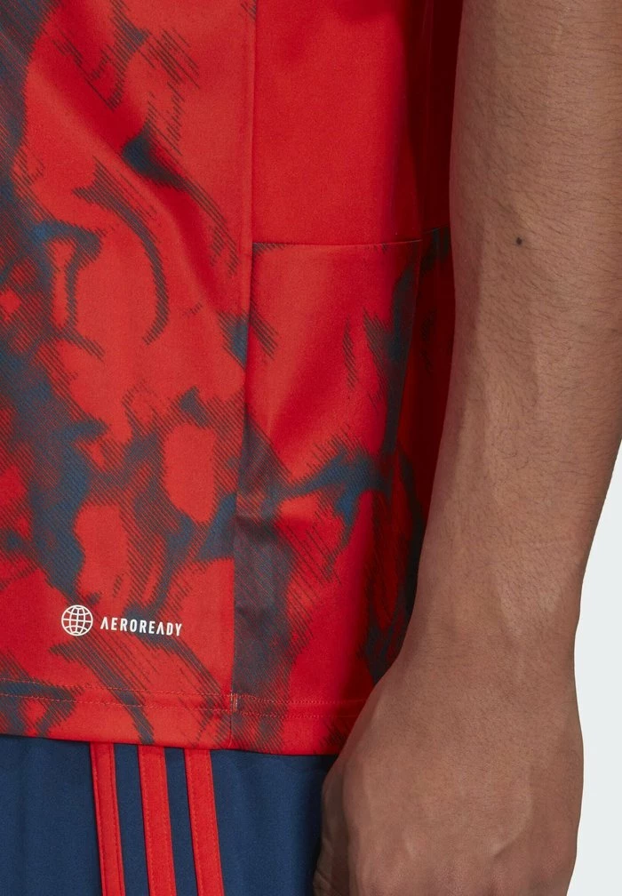 Adidas Performance OLYMPIQUE LYONNAIS AWAY - Print T-shirt - Red 6 Adidas Performance OLYMPIQUE LYONNAIS AWAY - Print T-shirt - Red - Image 4