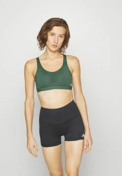 Adidas Performance COREESSENTIALS MEDIUM-SUPPORT - Medium Support Sports Bra - Green Oxide