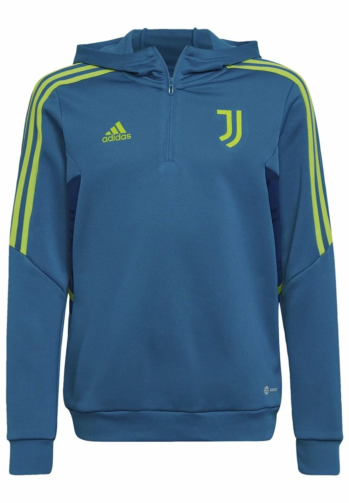 Adidas Performance JUVENTUS TURIN TK HOODY Y - Club Wear - Active Teal 3 Adidas Performance JUVENTUS TURIN TK HOODY Y - Club Wear - Active Teal
