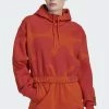Adidas Performance MARIMEKKO CROP - Hoodie - Orange