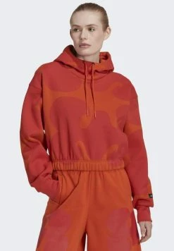 Adidas Performance MARIMEKKO CROP - Hoodie - Orange