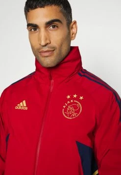 Adidas Performance AJAX AMSTERDAM RAIN JACKET - Club Wear - Red -adidas Performance Shop d614a661080f47fd892ec7a05600c4d1