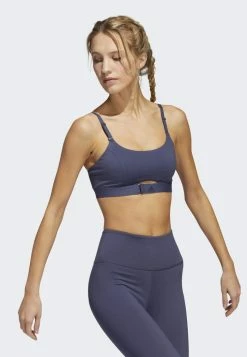 Adidas Performance AEROIMPACT LUXE - Light Support Sports Bra - Blue