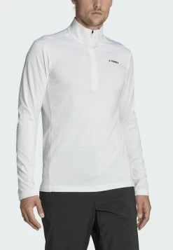 Adidas Performance TERREX EVERYHIKE Half Zip - Sweatshirt - White -adidas Performance Shop d6c456860fad497095c8a0cd567a222b