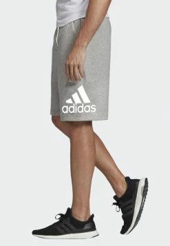 Adidas Performance MUST HAVES BADGE OF SPORT SHORTS - Sports Shorts - Gray -adidas Performance Shop d6ec28b2a23947108da1d06a993e9951