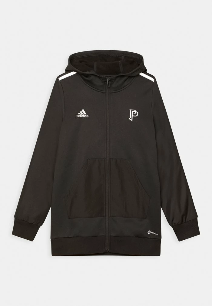 Adidas Performance POGBA HOODIE UNISEX - Zip-up Sweatshirt - Black/white/silver 3 Adidas Performance POGBA HOODIE UNISEX - Zip-up Sweatshirt - Black/white/silver