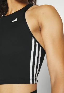 Adidas Performance CROP - Top - Black/white -adidas Performance Shop d70e6a8282134ff9bfa4c91f1aada440