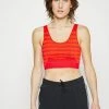 Adidas Performance X MARIMEKKO - Light Support Sports Bra - Collegiate Orange -adidas Performance Shop d716f8ecfae74c26b9b17c0cb580c5ef