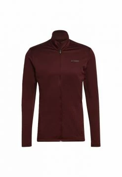 Adidas Performance MT FULL - Zip-up Sweatshirt - Burgundy -adidas Performance Shop d724e383e8c4483d92bd97f7103a6000