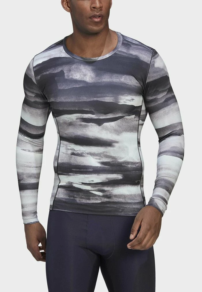 Adidas Performance YOGA ALL OVERSIZE PRINTLONG SLEEVE - Long Sleeved Top - Blue 6 Adidas Performance YOGA ALL OVERSIZE PRINTLONG SLEEVE - Long Sleeved Top - Blue - Image 4