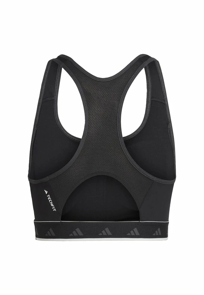 Adidas Performance HYPERGLAM - Medium Support Sports Bra - Black/white 10 Adidas Performance HYPERGLAM - Medium Support Sports Bra - Black/white - Image 8