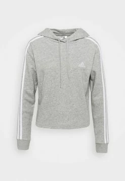 Adidas Performance Hoodie - Medium Grey Heather/white