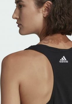 Adidas Performance W LIN TK - Top - Black -adidas Performance Shop d82fc0f70802433baa8f5e04dbf38635