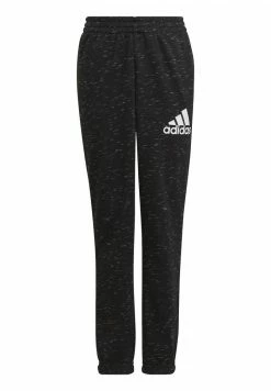 Adidas Performance BOSPANT UNISEX - Tracksuit Bottoms - Black Melange White