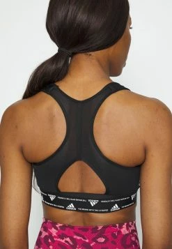 Adidas Performance Medium Support Sports Bra - Black/white -adidas Performance Shop d8a2c9cafcd442058c987cb2ce7a36da