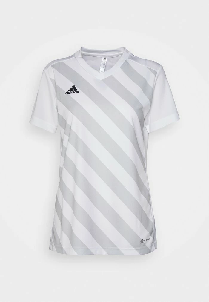 Adidas Performance ENTRADA - Sports T-shirt - White/team Light Grey 6 Adidas Performance ENTRADA - Sports T-shirt - White/team Light Grey - Image 4