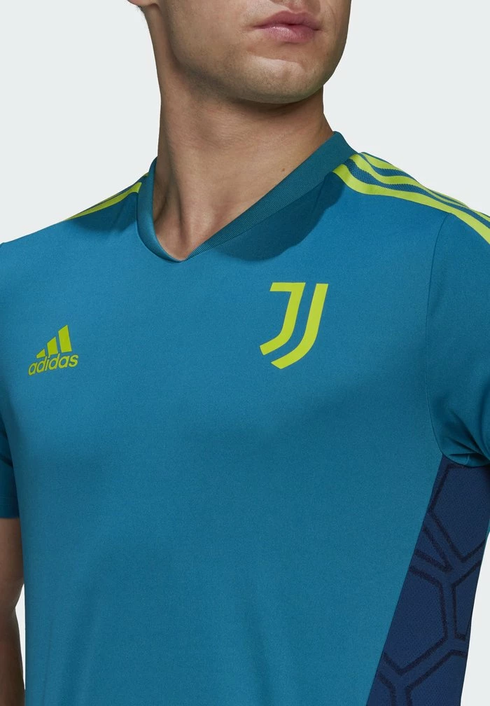 Adidas Performance JUVENTUS TURIN TRAININGS - Sports T-shirt - Active Teal 7 Adidas Performance JUVENTUS TURIN TRAININGS - Sports T-shirt - Active Teal - Image 5