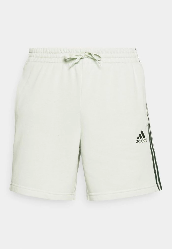 Adidas Performance ESSENTIALS FRENCH TERRY 3 STRIPES - Sports Shorts - Linen Green/green Oxide 6 Adidas Performance ESSENTIALS FRENCH TERRY 3 STRIPES - Sports Shorts - Linen Green/green Oxide - Image 4