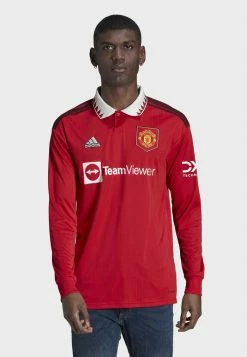 Adidas Performance MANCHESTER UNITED LONG SLEEVE - Polo Shirt - Red