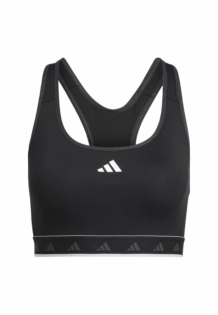 Adidas Performance HYPERGLAM - Medium Support Sports Bra - Black/white 9 Adidas Performance HYPERGLAM - Medium Support Sports Bra - Black/white - Image 7