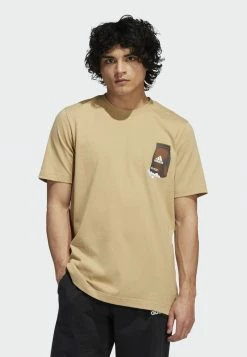 Adidas Performance GRAPHIQUE BOOST YOU UP - Print T-shirt - Beige