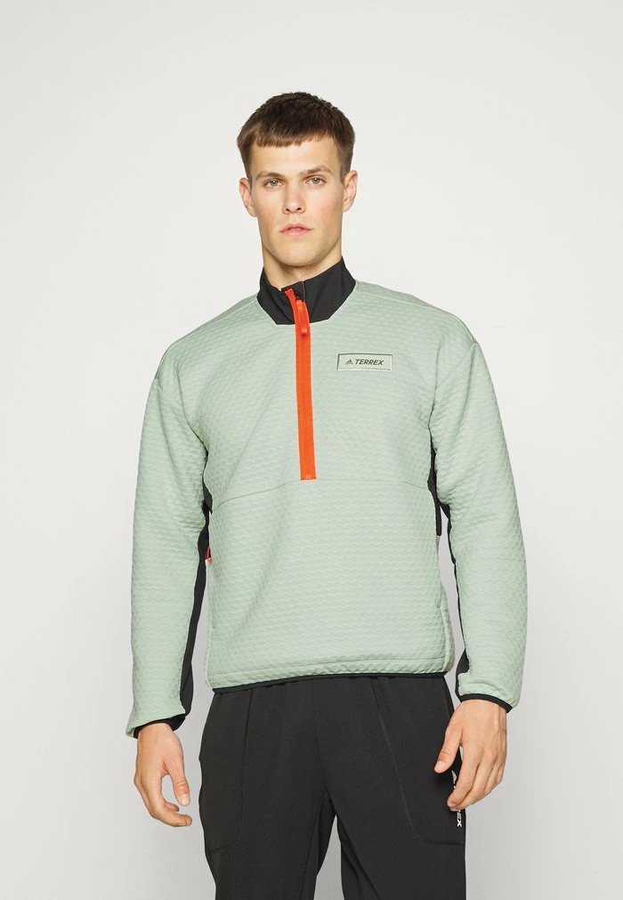 Adidas Performance UTILITAS - Fleece Jumper - Linen Green 3 Adidas Performance UTILITAS - Fleece Jumper - Linen Green