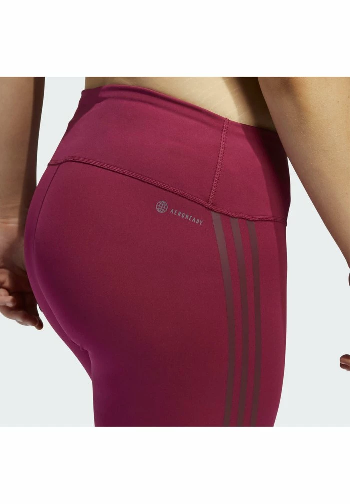 Adidas Performance OPTIME TRAINICONS STRIPES PLUS SIZE - Leggings - Red 9 Adidas Performance OPTIME TRAINICONS STRIPES PLUS SIZE - Leggings - Red - Image 7