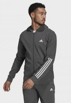 Adidas Performance Zip-up Sweatshirt - Grey