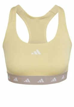 Adidas Performance Medium Support Sports Bra - Almost Yellow/vapour Grey