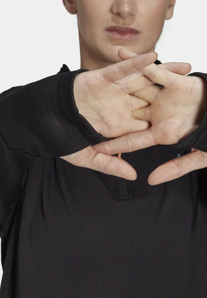 Adidas Performance X-CITY LONG SLEEVE - Fleece Jumper - Black 5 Adidas Performance X-CITY LONG SLEEVE - Fleece Jumper - Black - Image 3