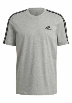 Adidas Performance ESSENTIALS - Print T-shirt - Medium Grey Heather -adidas Performance Shop dc954d7808ea460da567e68780317ef6