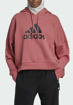 Adidas Performance FUTURE ICON BADGE - Sweatshirt - Red -adidas Performance Shop dcf2358ebe424551b75d41aef16ca79c
