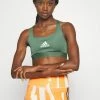 Adidas Performance Medium Support Sports Bra - Green Oxide -adidas Performance Shop dd2be52b963444649ea4d96883b367e6