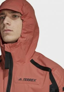 Adidas Performance UTILITAS - Hardshell Jacket - Brown -adidas Performance Shop dd49740d2fc8482b98d1f81894aaa986