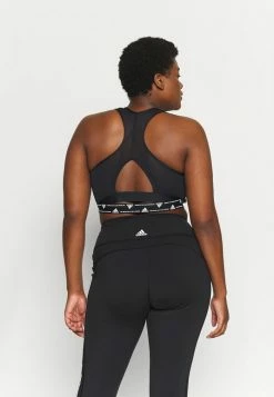 Adidas Performance Medium Support Sports Bra - Black/white -adidas Performance Shop dde274d18ef544f2ae7ae05c709b790b